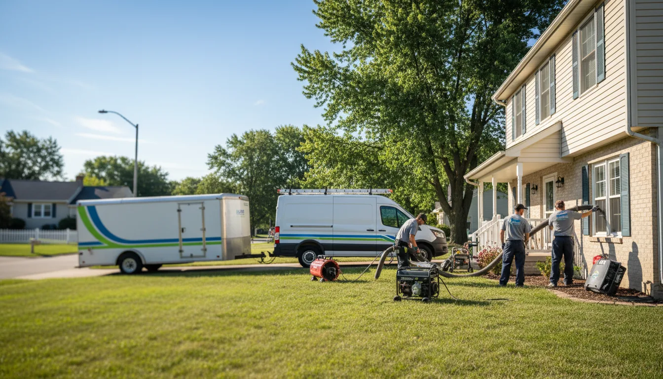Flooded Basement Restoration And Cleanup With Repair in Round Lake, IL near me